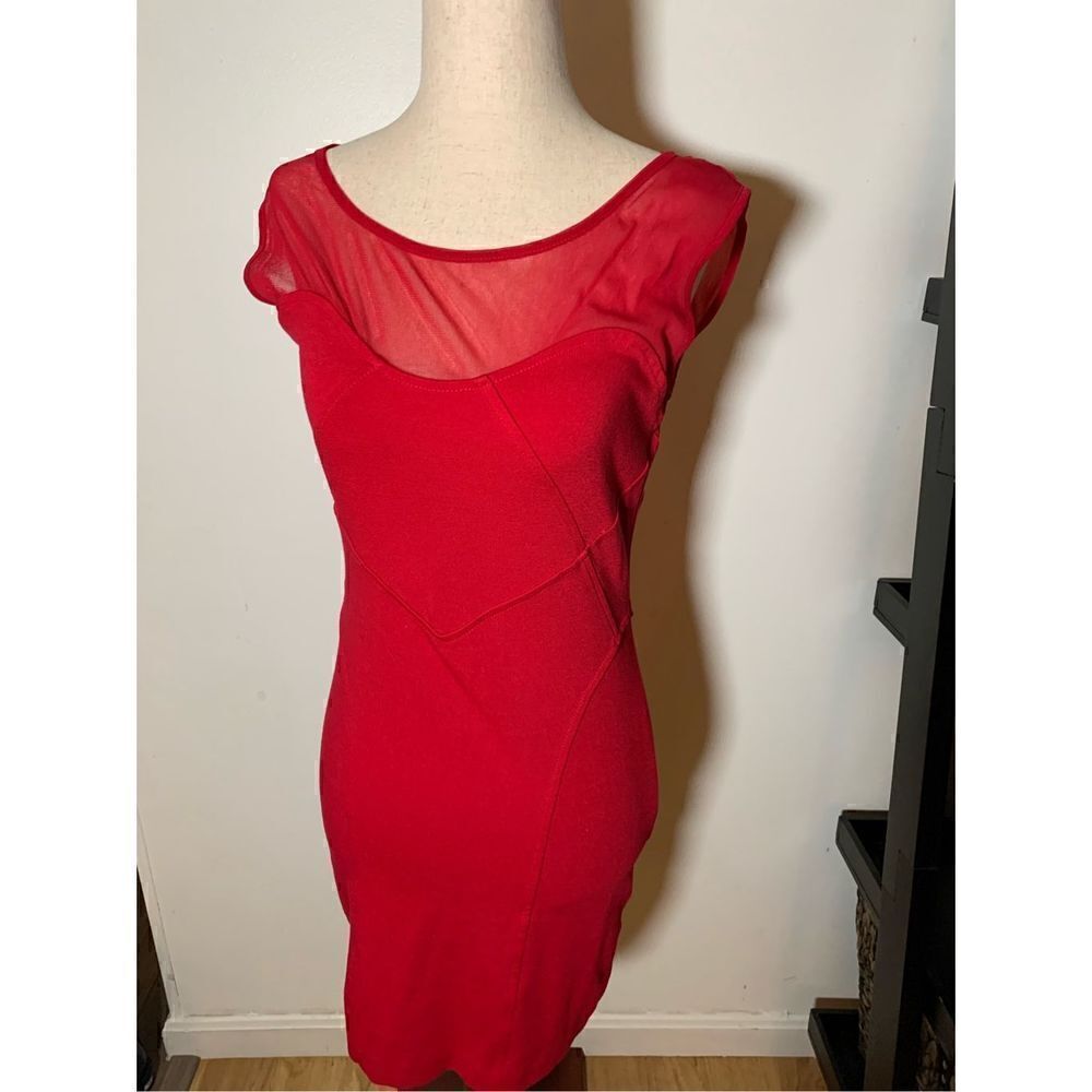 Guess dress size medium red
